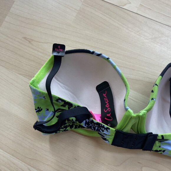 NEW La Senza Trocial Floral AOP Summer Remix Cotton Lightly Lined Demi Bra - Picture 7 of 15